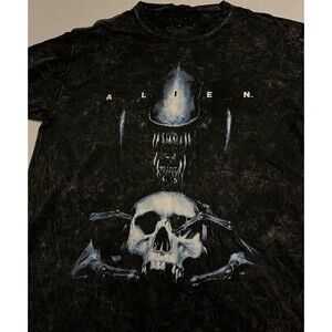 *RARE* ALIEN Retro Official Movie Distressed T-Shirt MEDIUM Horror Sci-Fi DVD